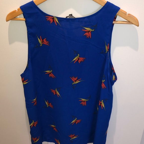 SzL COBALT BLUE FLOWY TANK - Picture 2 of 4
